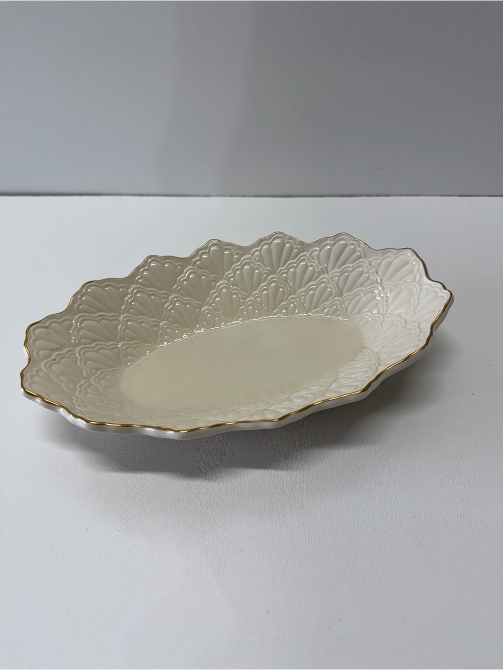 Lenox White Porcelain Mark with Gold Laurel Logo